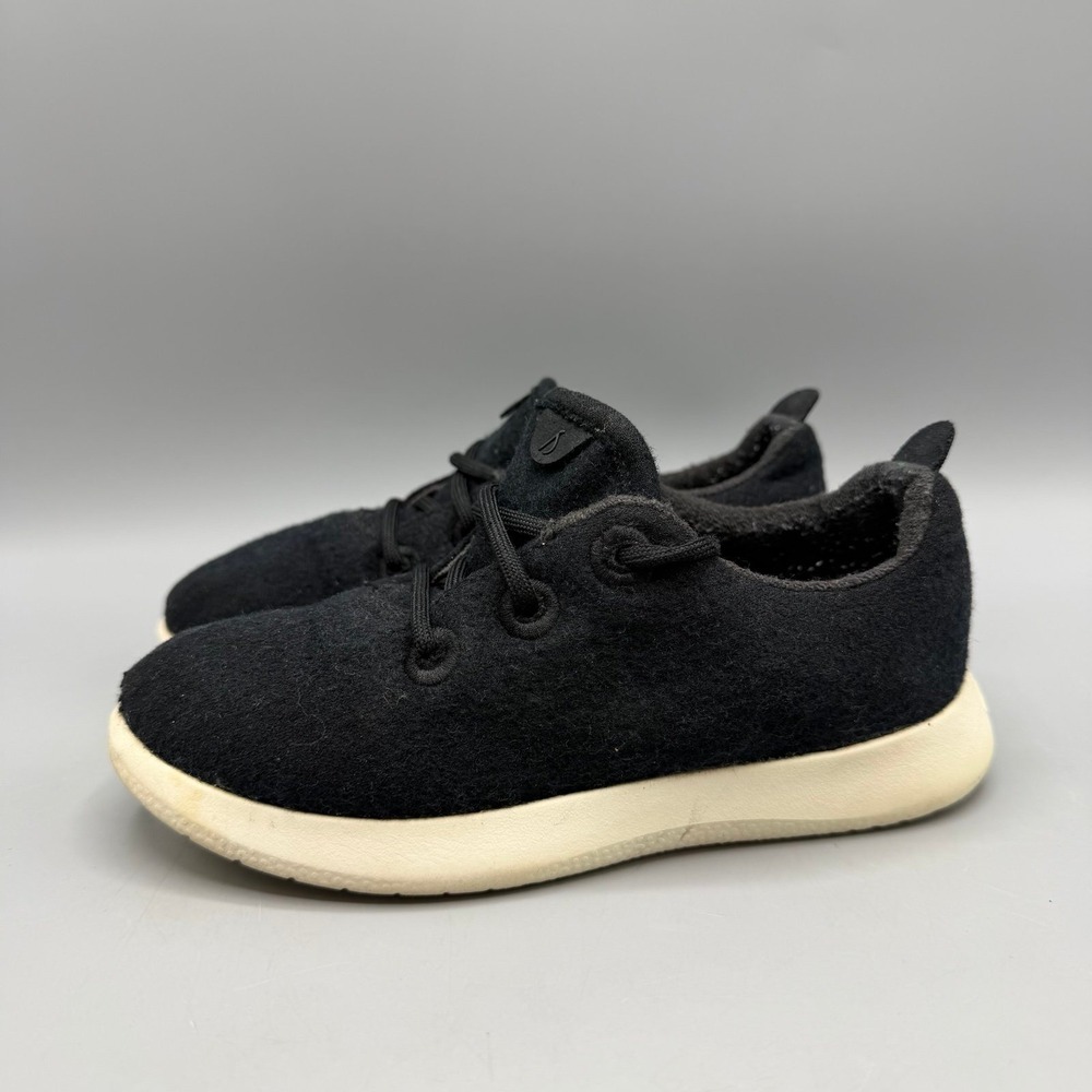 Allbirds SBR Wool Lounger Kids Shoes Black White Size Toddler 13 AB6001T100